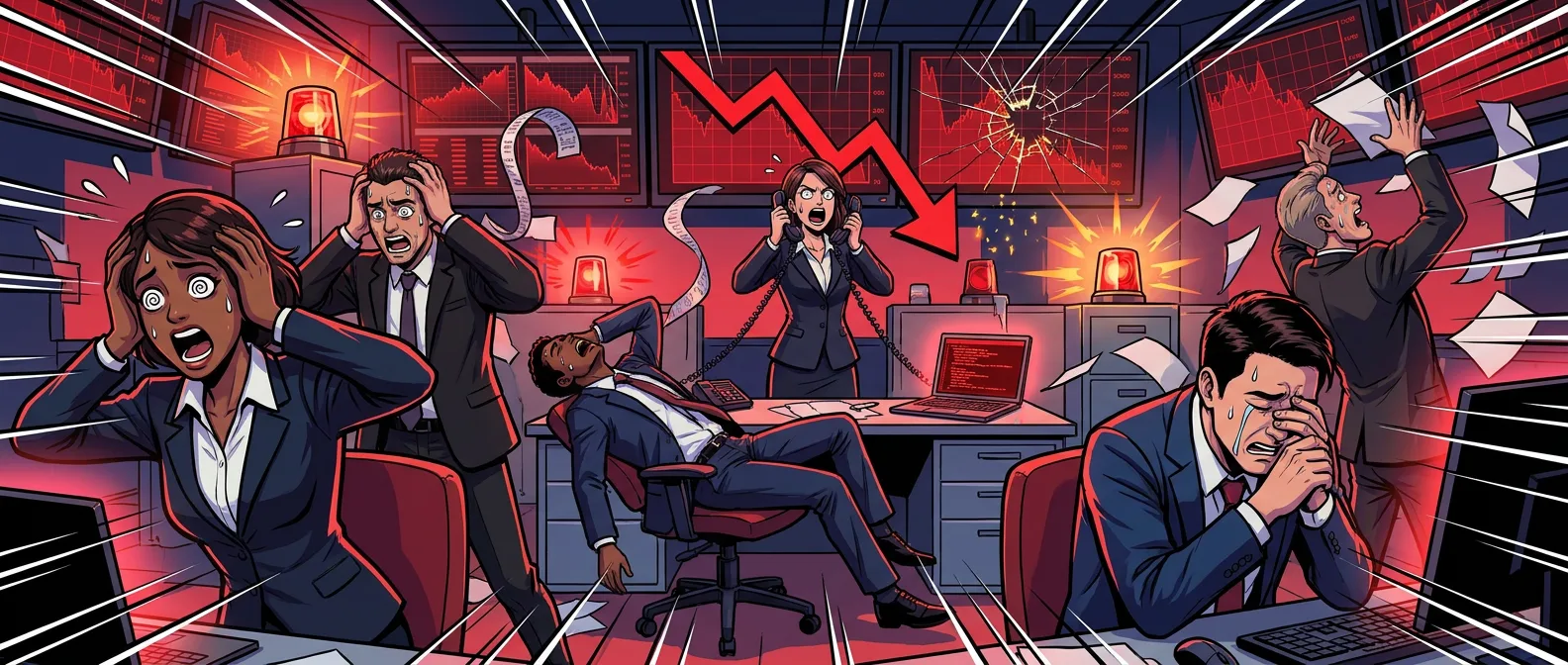 Traders panic as software stocks crash
